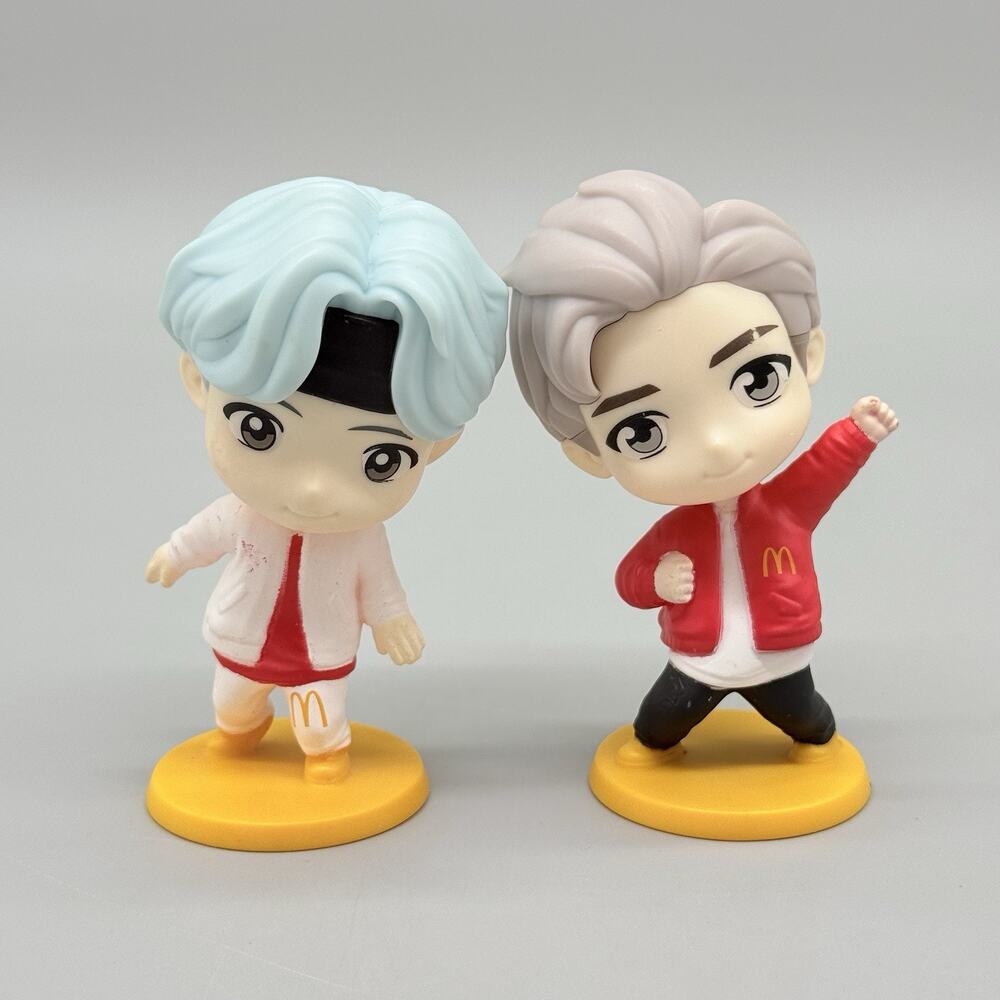 McDonald's BTS Happy Meal Toys 2 Pack K-Pop Fast Food Figures 2025